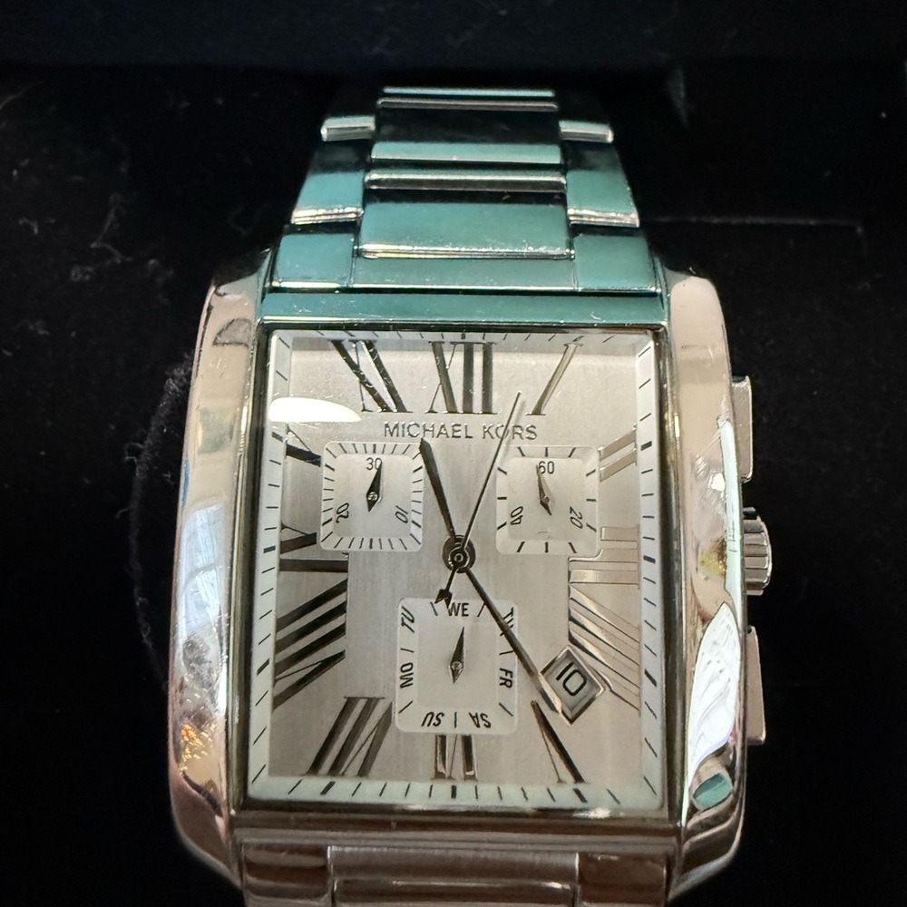 Michael Kors Silver Chronograph Watch